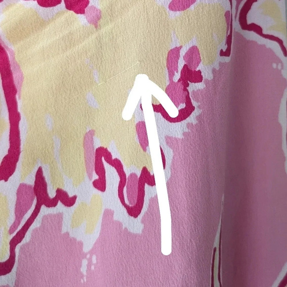 Lilly Pulitzer Elsa Blouse in Yellow Day Lilly Print - Picture 10 of 10